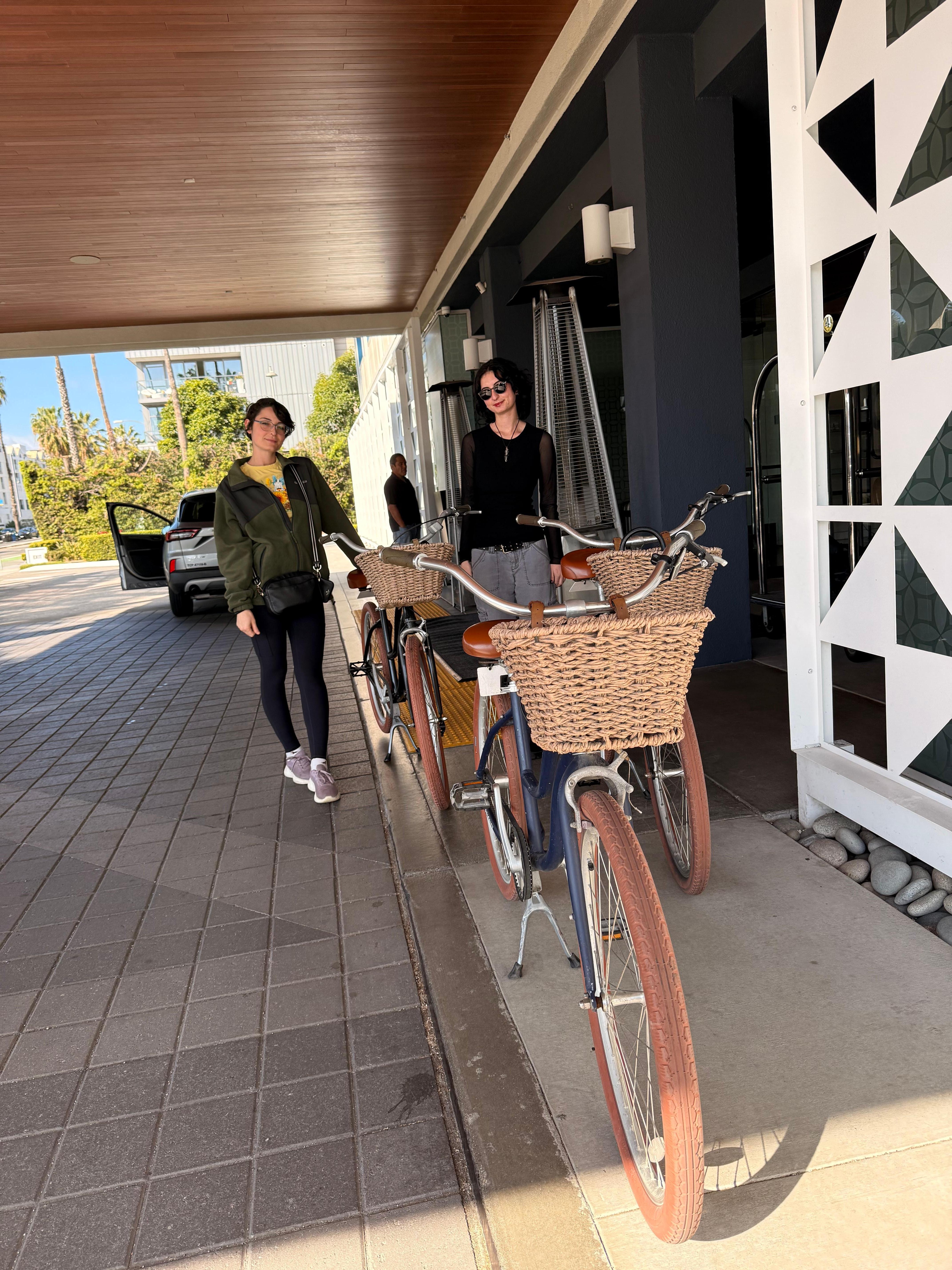 Free bikes perfect to explore the beautiful water front