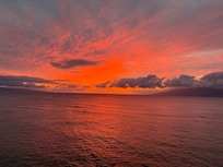 Balcony sunset view