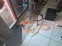 Extension cords provided for space heater