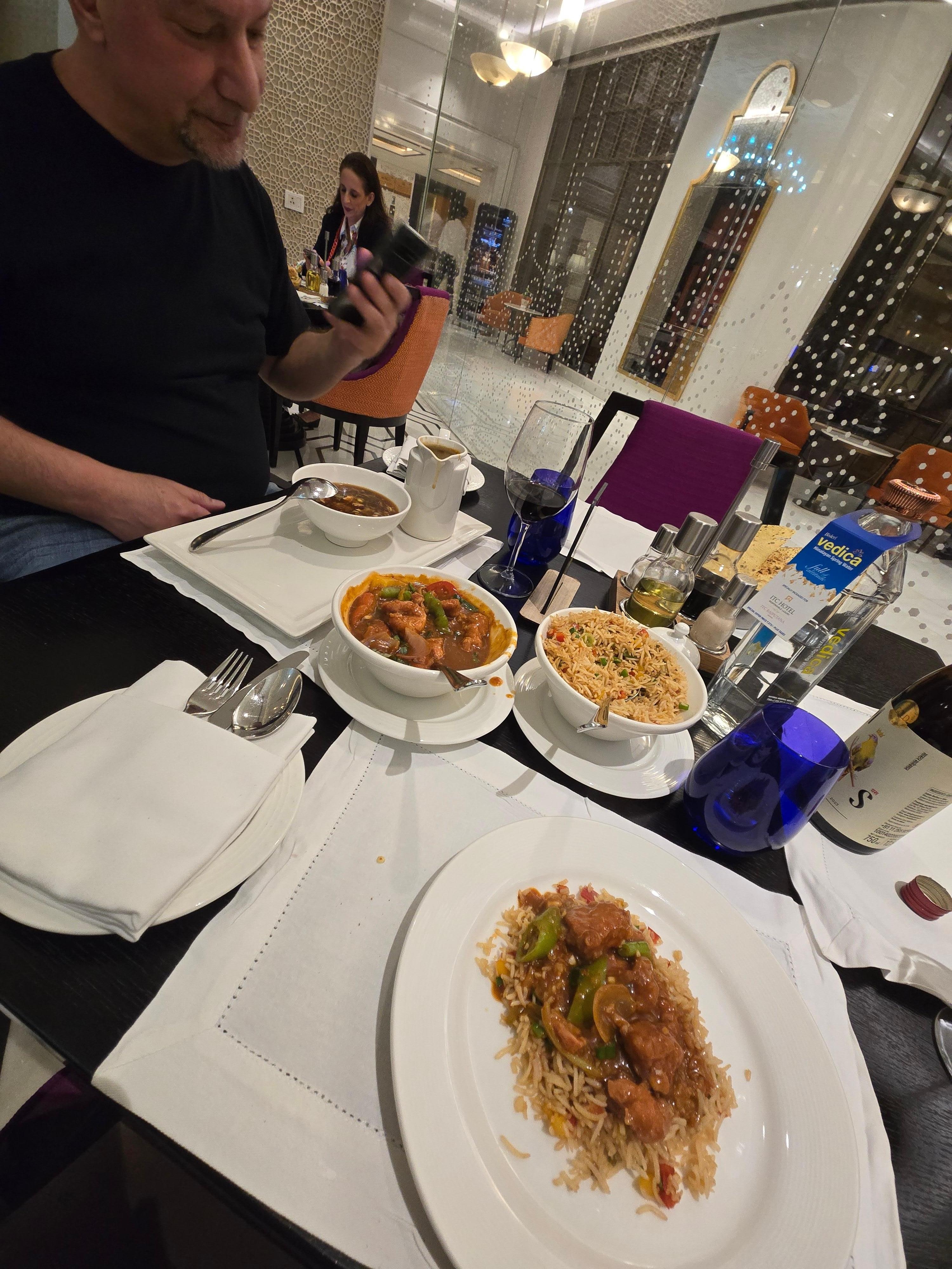 Our dinner first night with ao many selections.