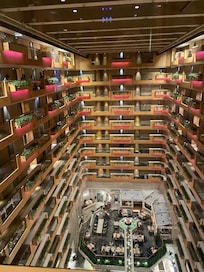 The view of the hotel interior.