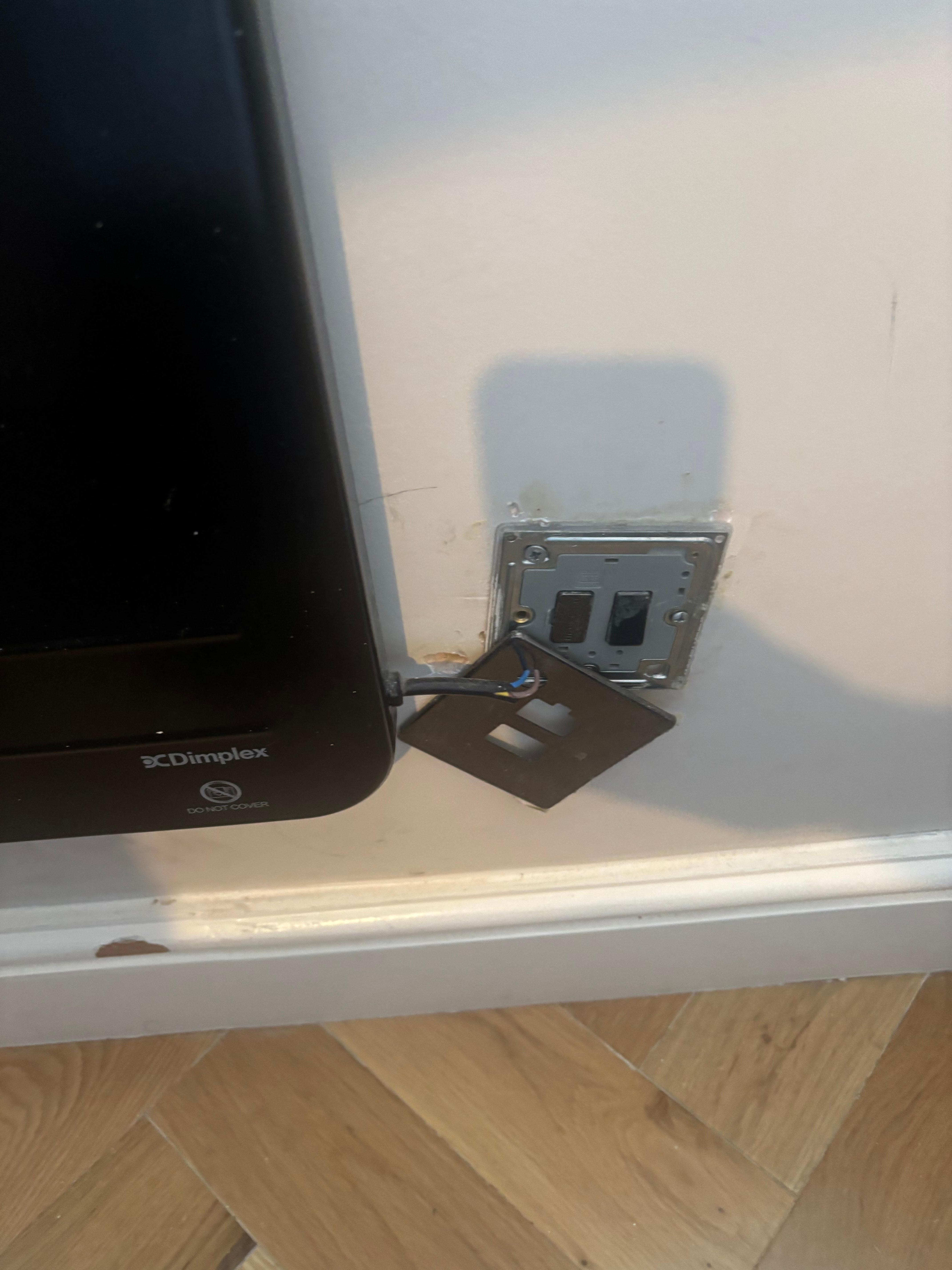 Broken radiator switch plate