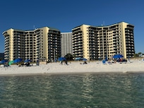 Photo of the condo complex from the Gulf.