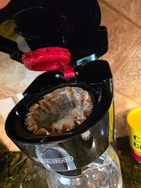 Molding coffee grounds in coffee maker