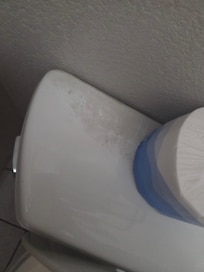 Not sure the bathroom has ever been cleaned