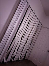 Blinds in the master bedroom (brand new ones are literally $46)