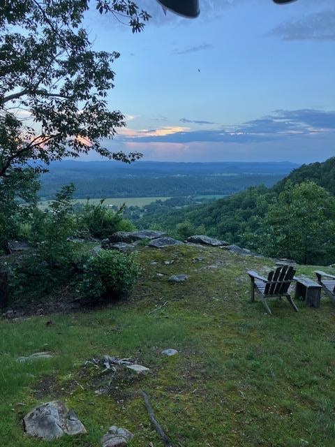 View from the screened front porch.