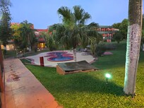 Hot tub area