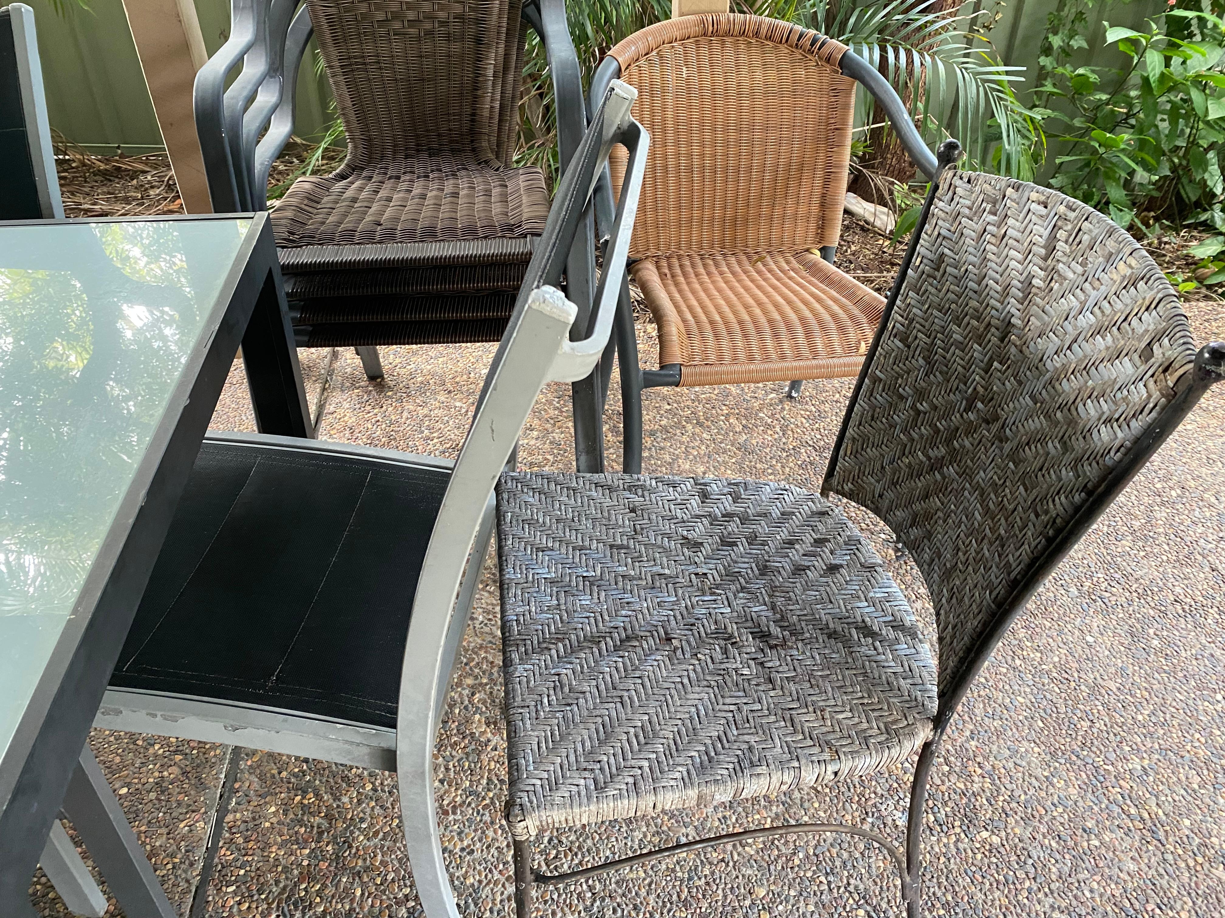 Some of the ‘assorted chairs’ as arranged