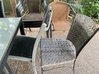 Some of the ‘assorted chairs’ as arranged