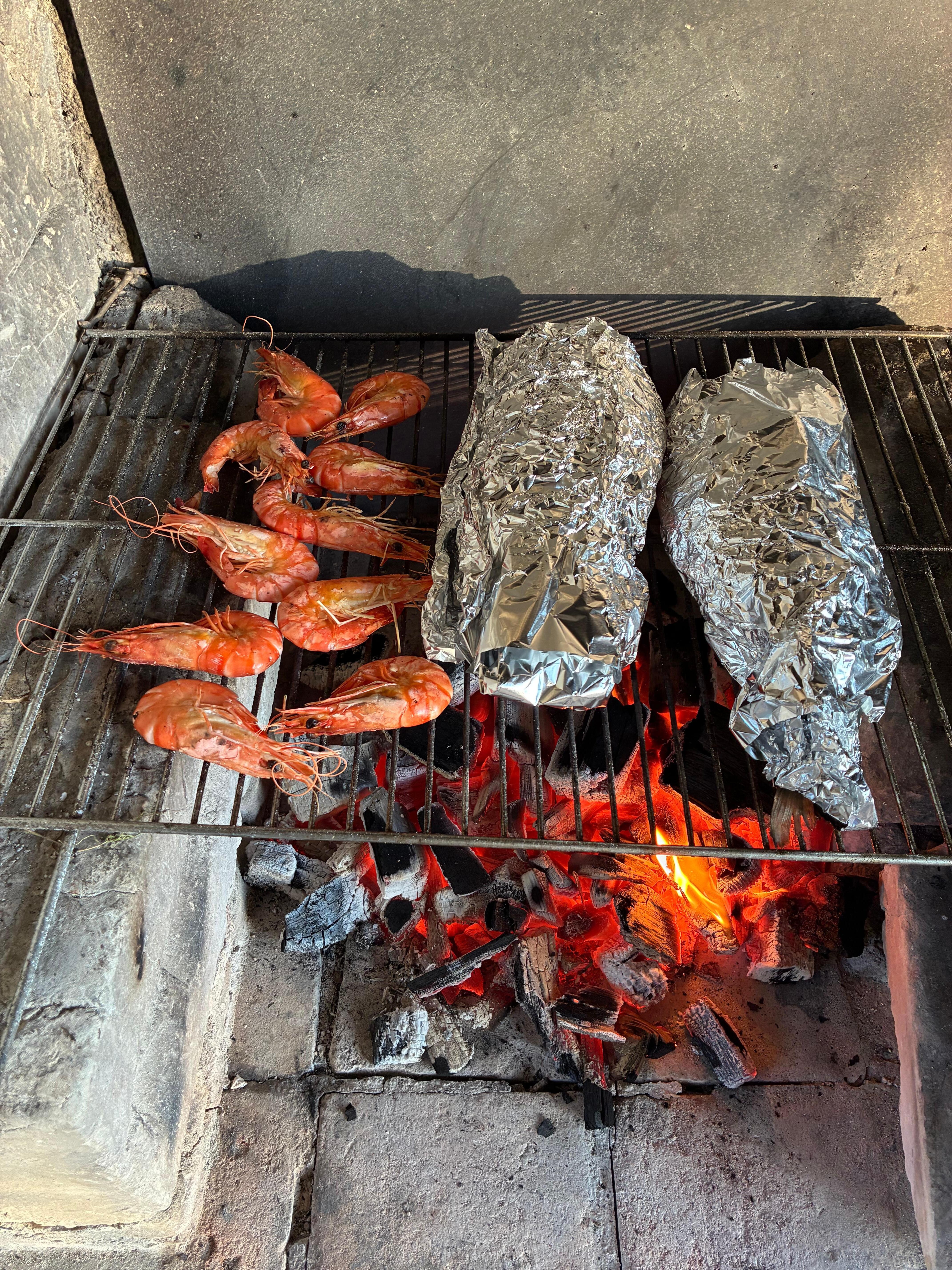 BBQ - fresh fish from Fondettes market