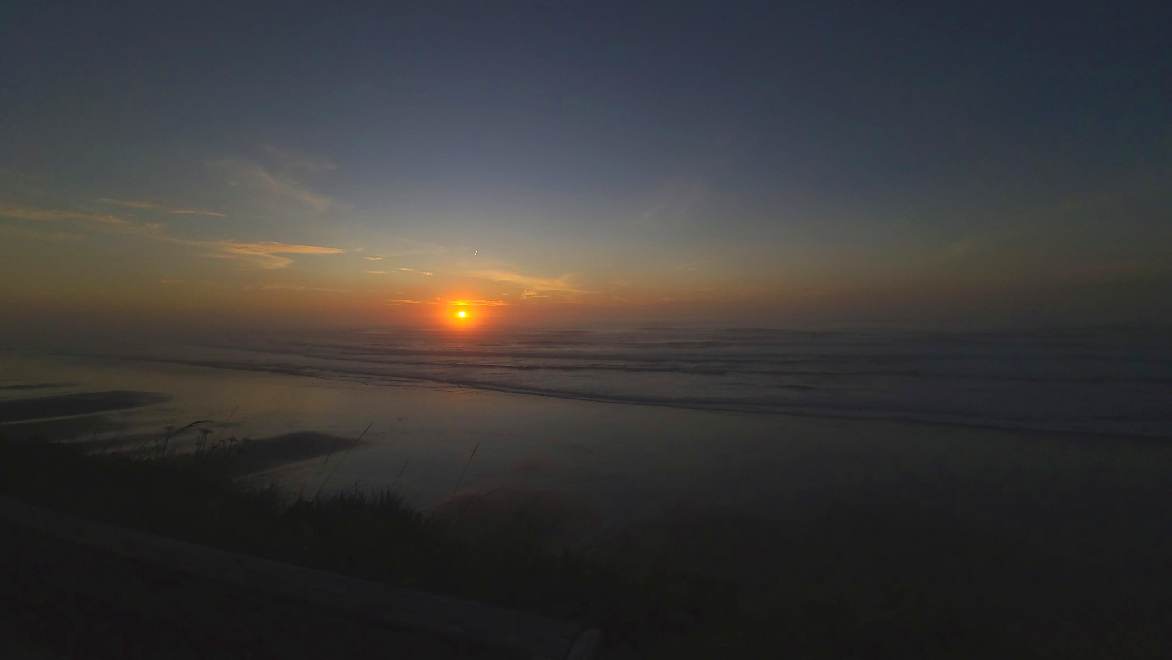 sunset from the deck