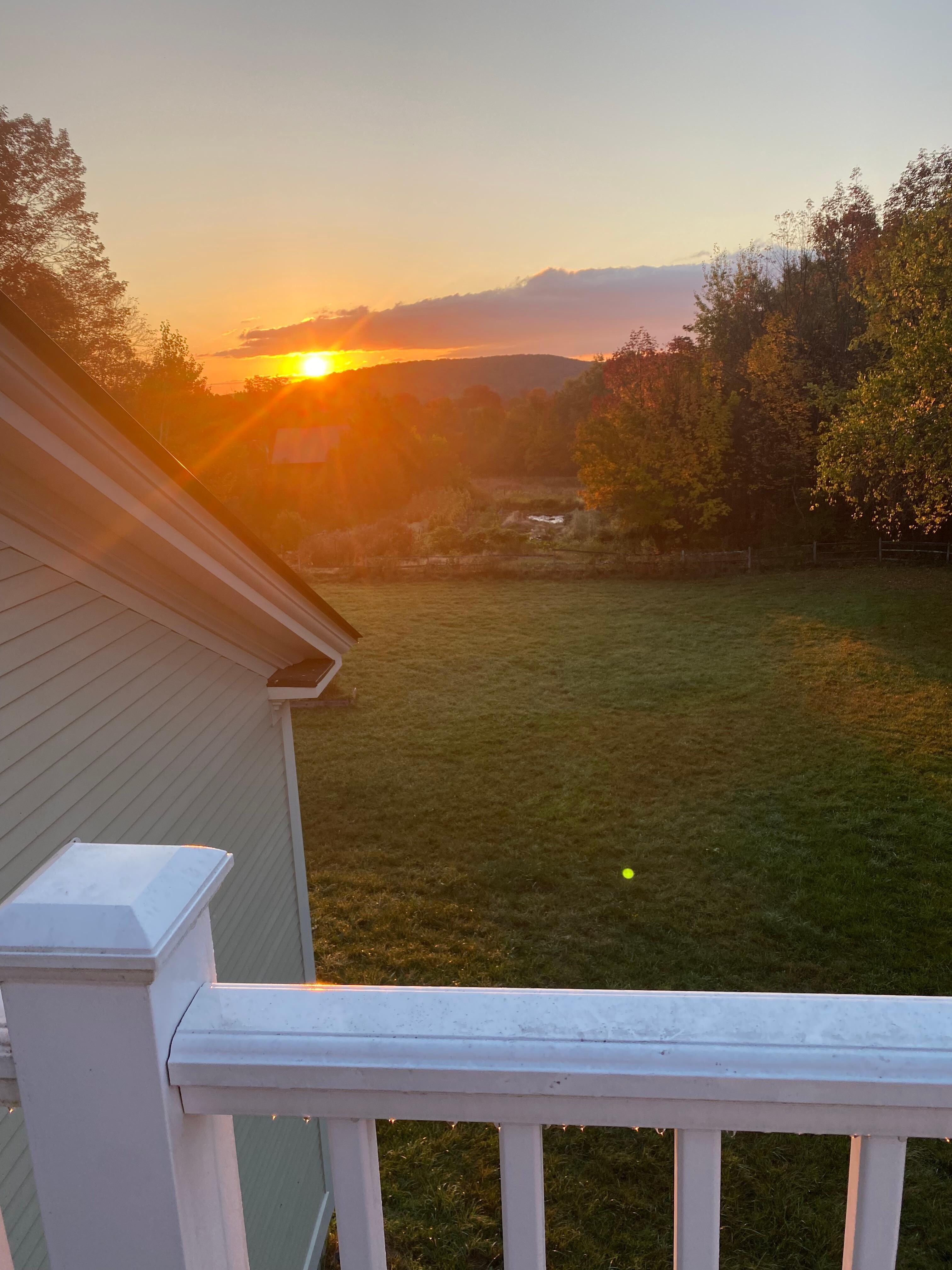 Sunrise from the apartment 