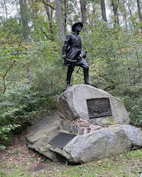 Beautiful monuments at the battlefield