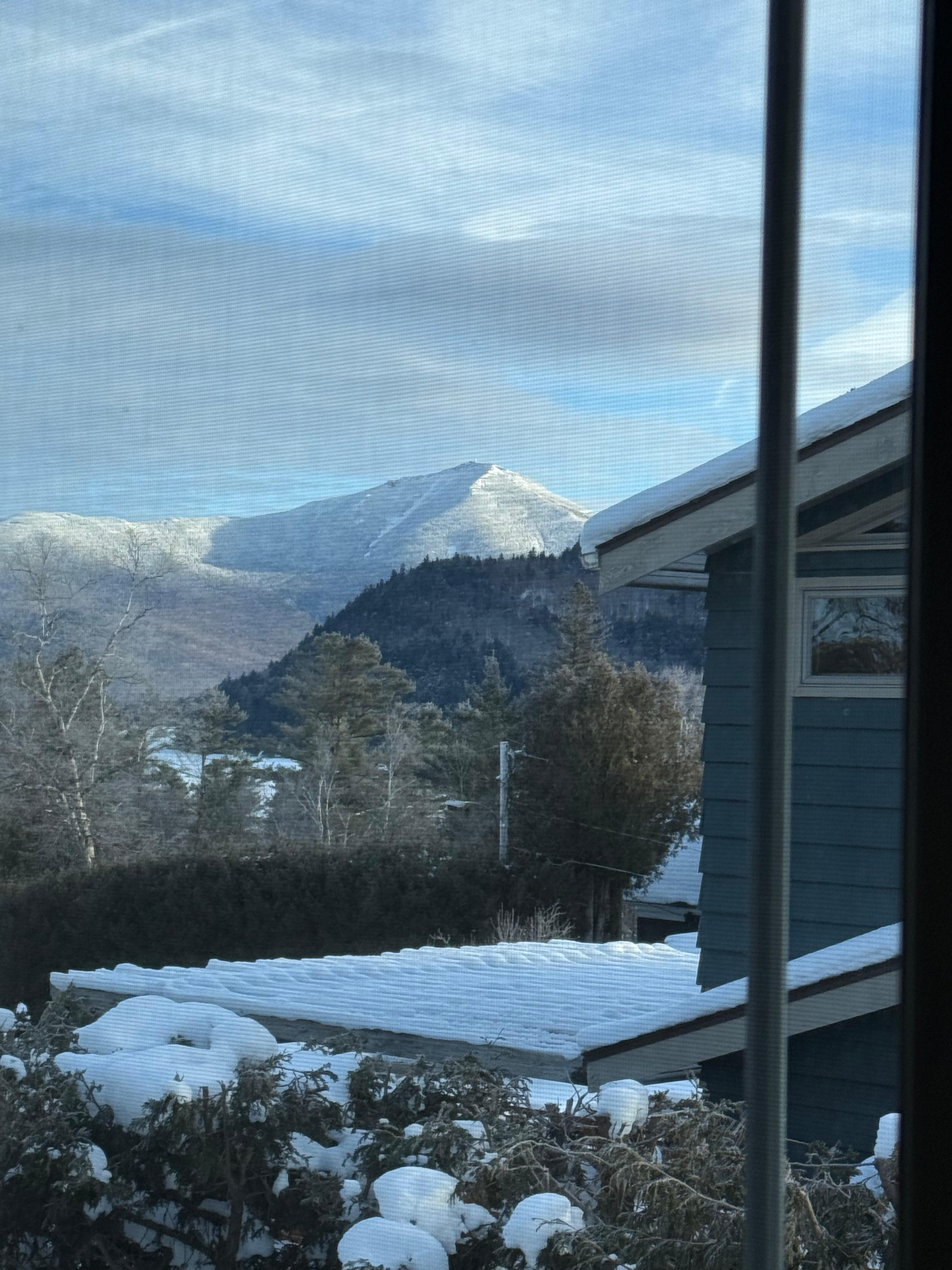 View from apartment of Mirror Lake. 