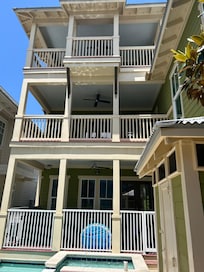 View of the back of house