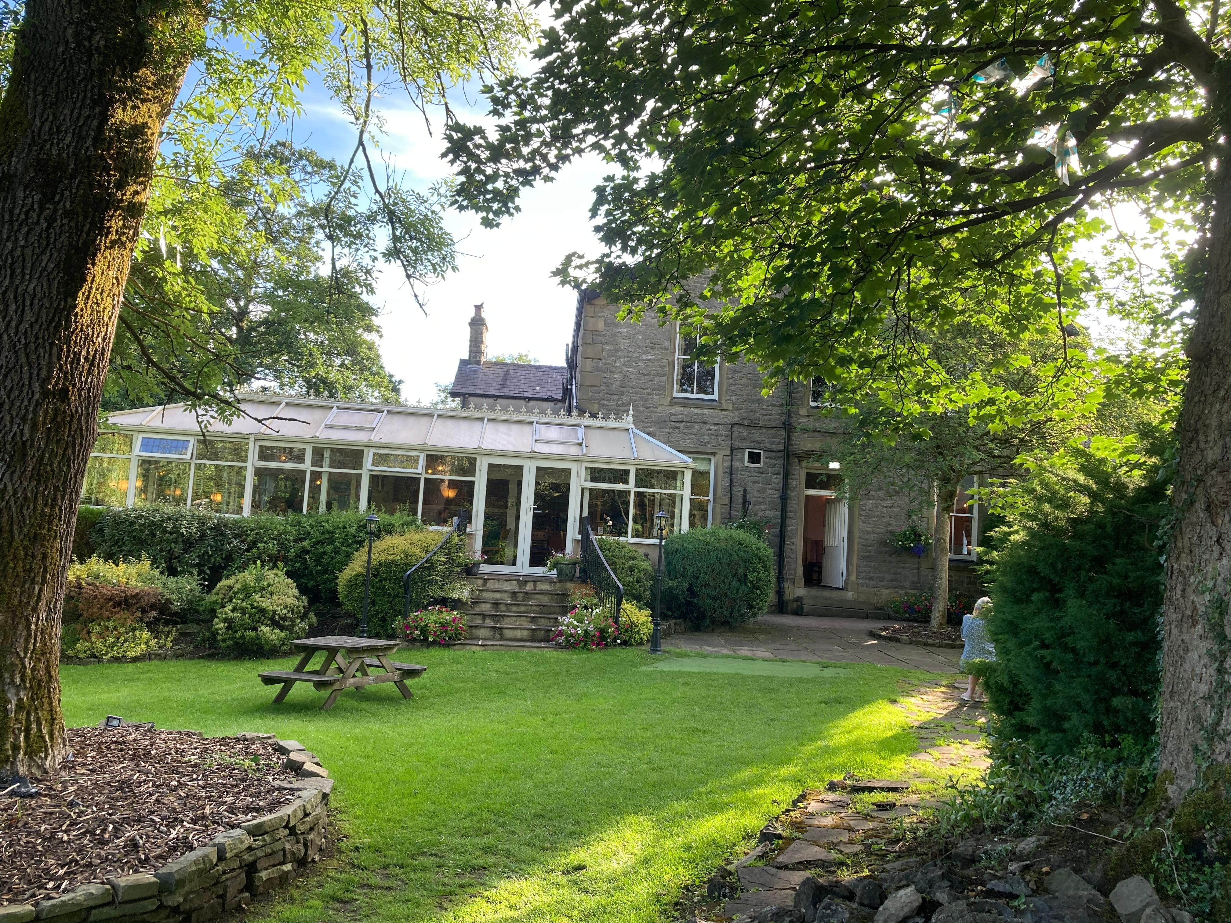 Stunning beer garden and views