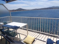 Depuis la terrasse...