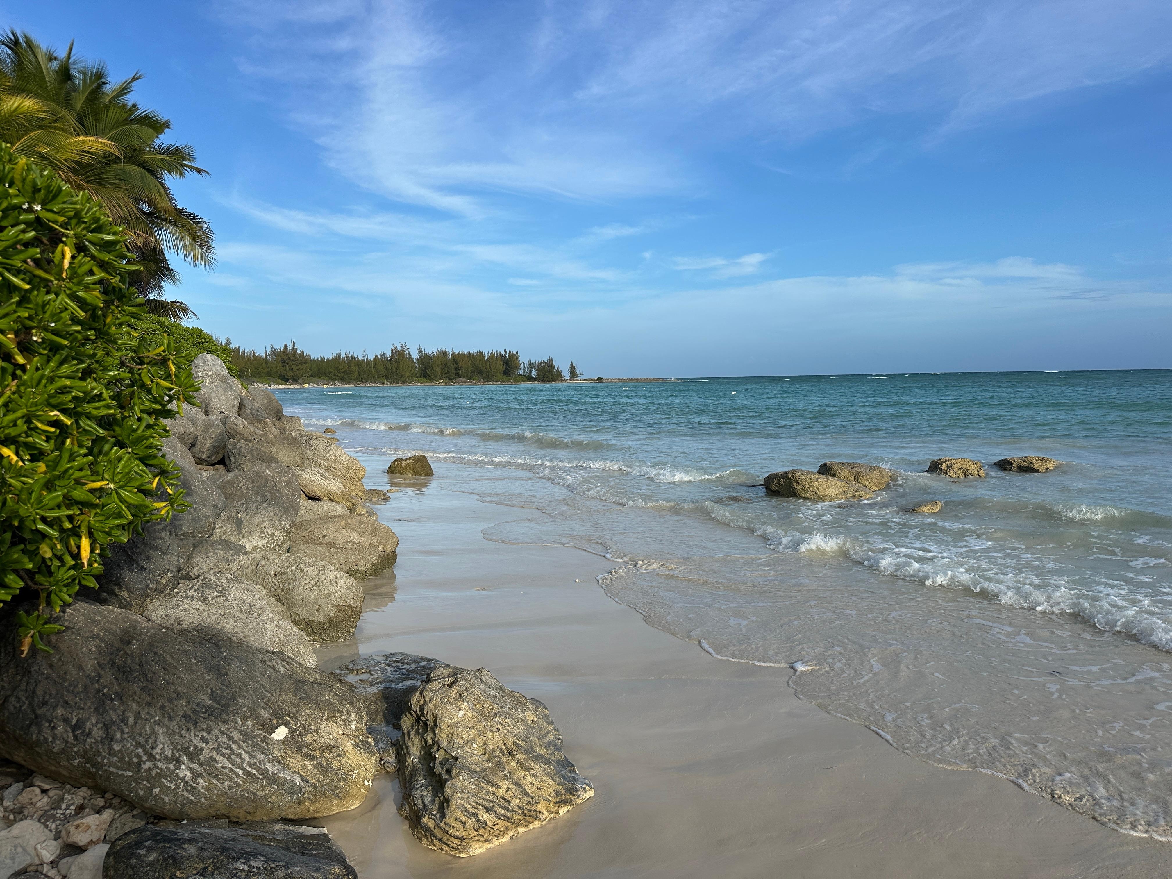 Am Strand der Unterkunft