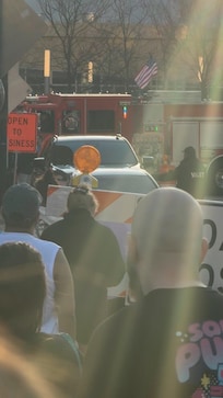 Waiting to see what caused the fire alarms to go off