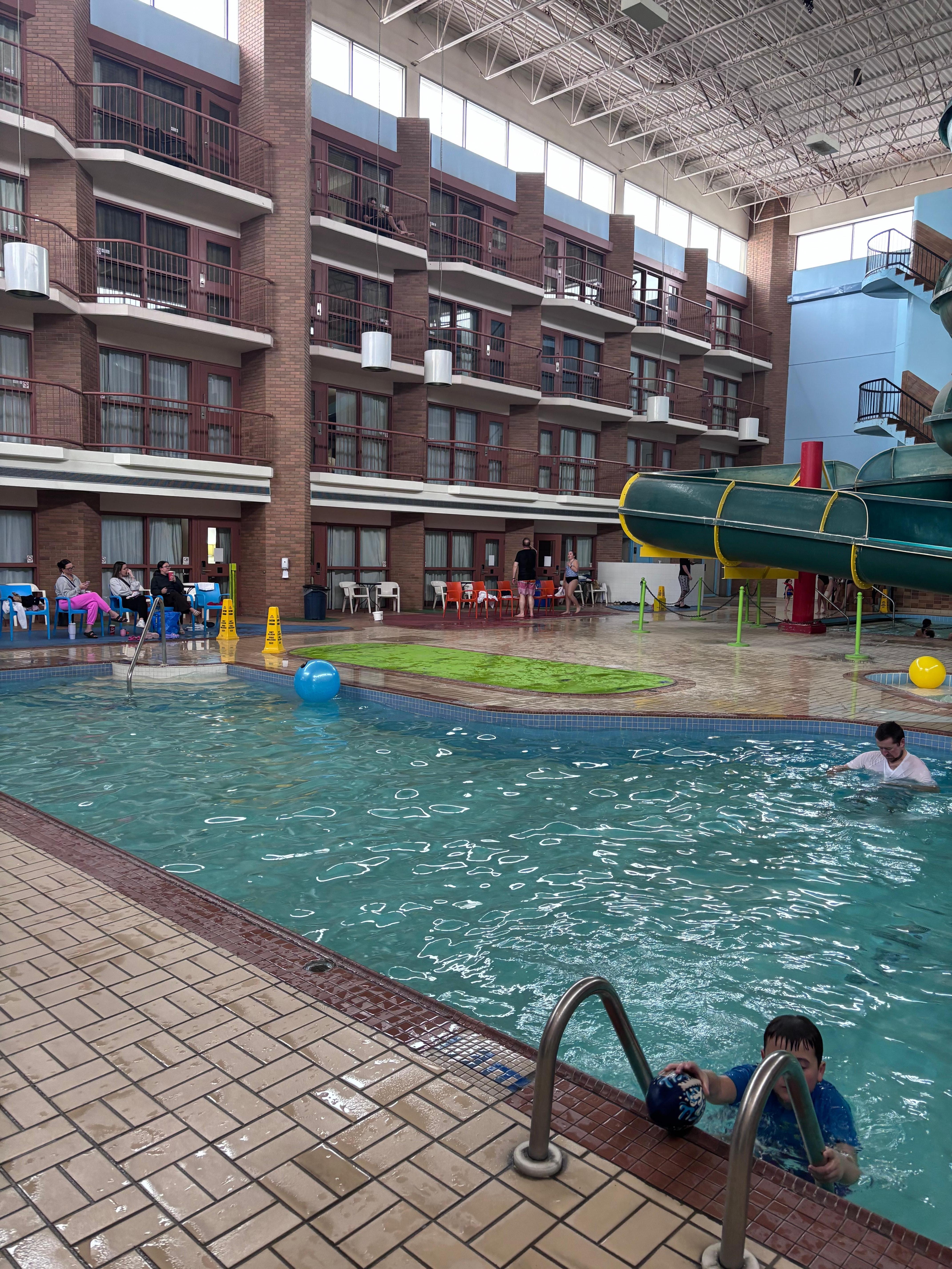 The lime green is where the hot tub used to be 