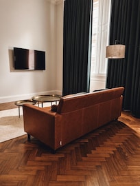 Lovely lounge area for Netflix and pizza night.
