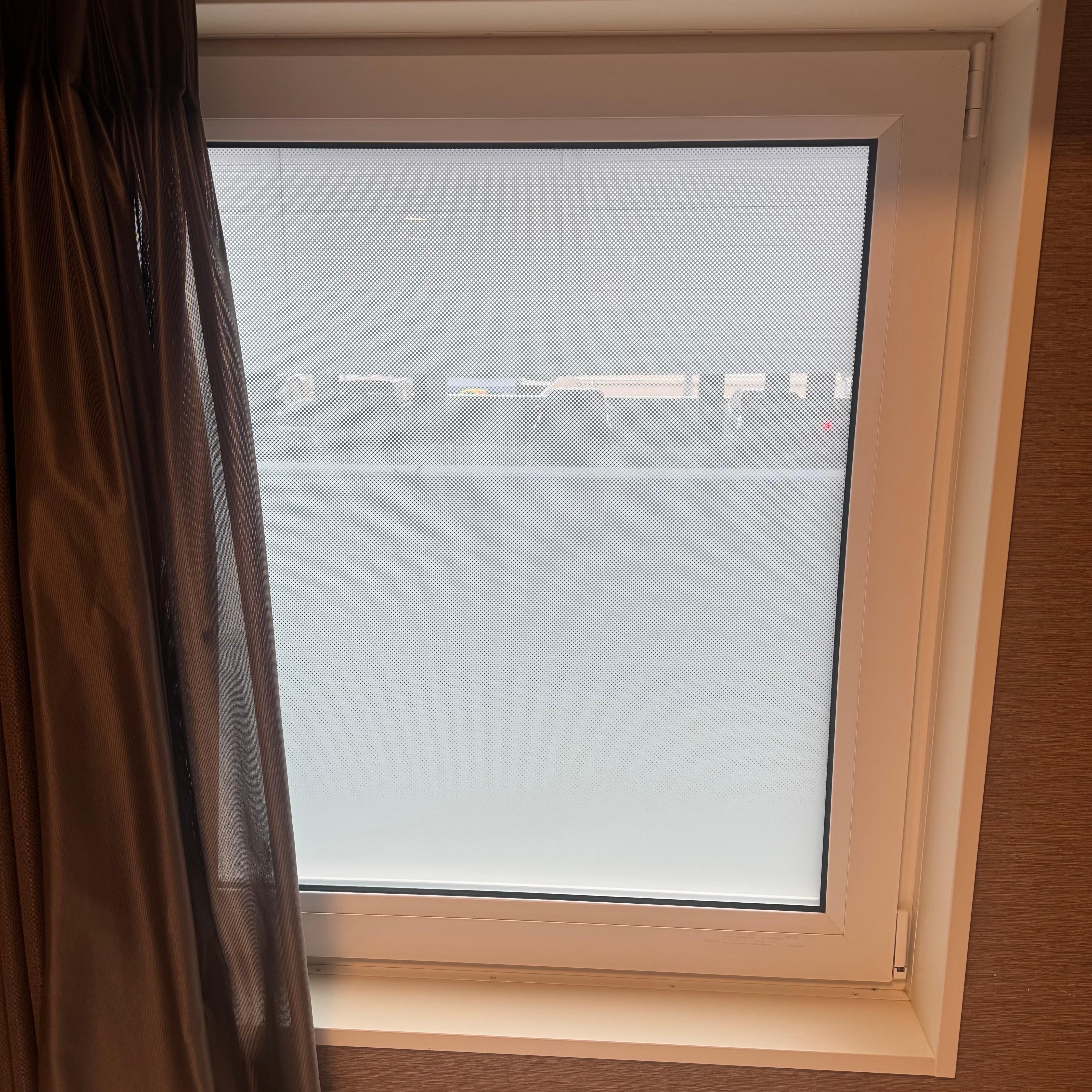 Second floor view of the parking garage not so great! 😂