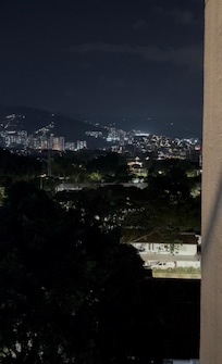 En la noche la vista es espectacular