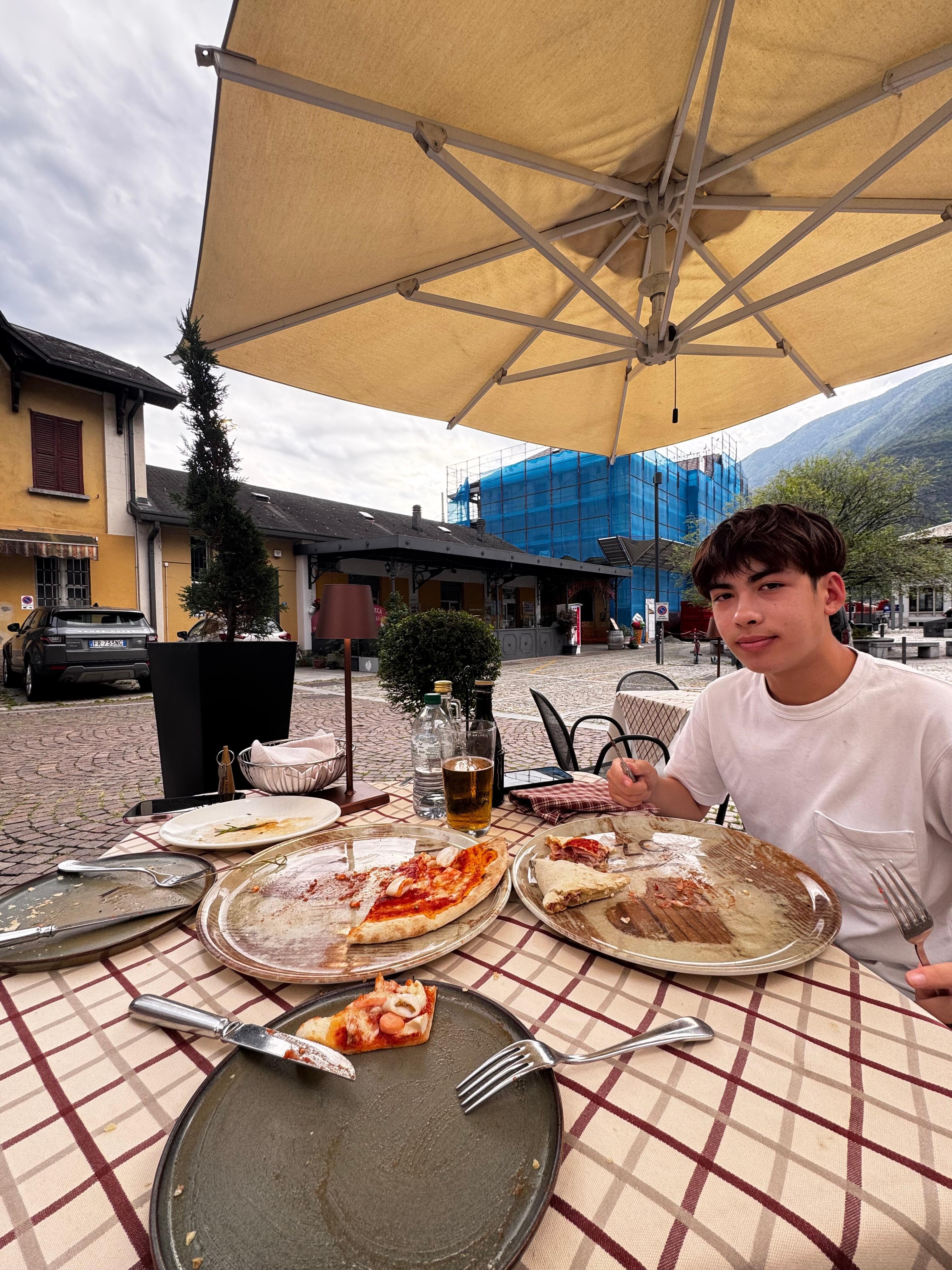 Outside table of the Hotel Restaurant 