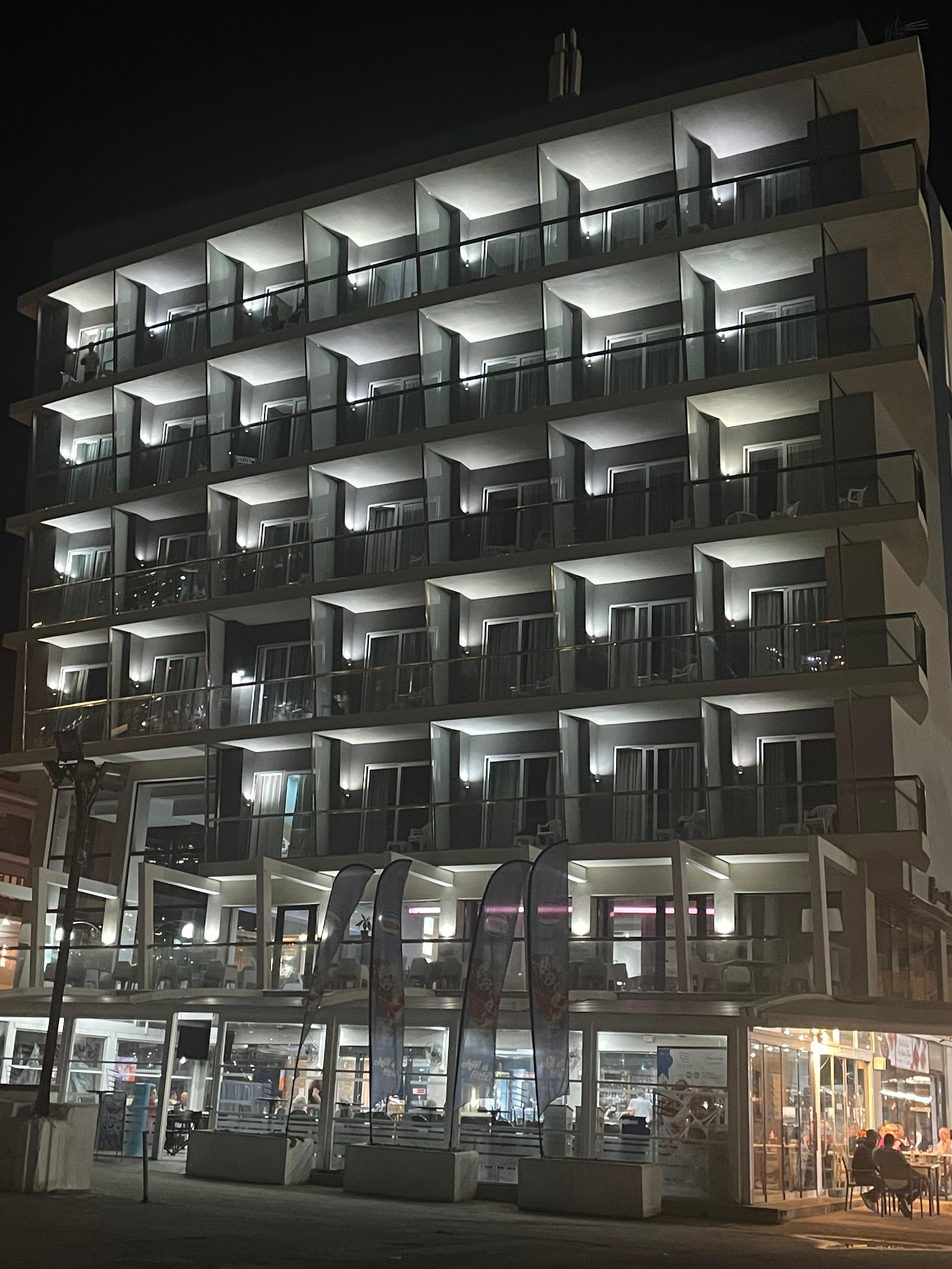 Façade de l’hôtel 