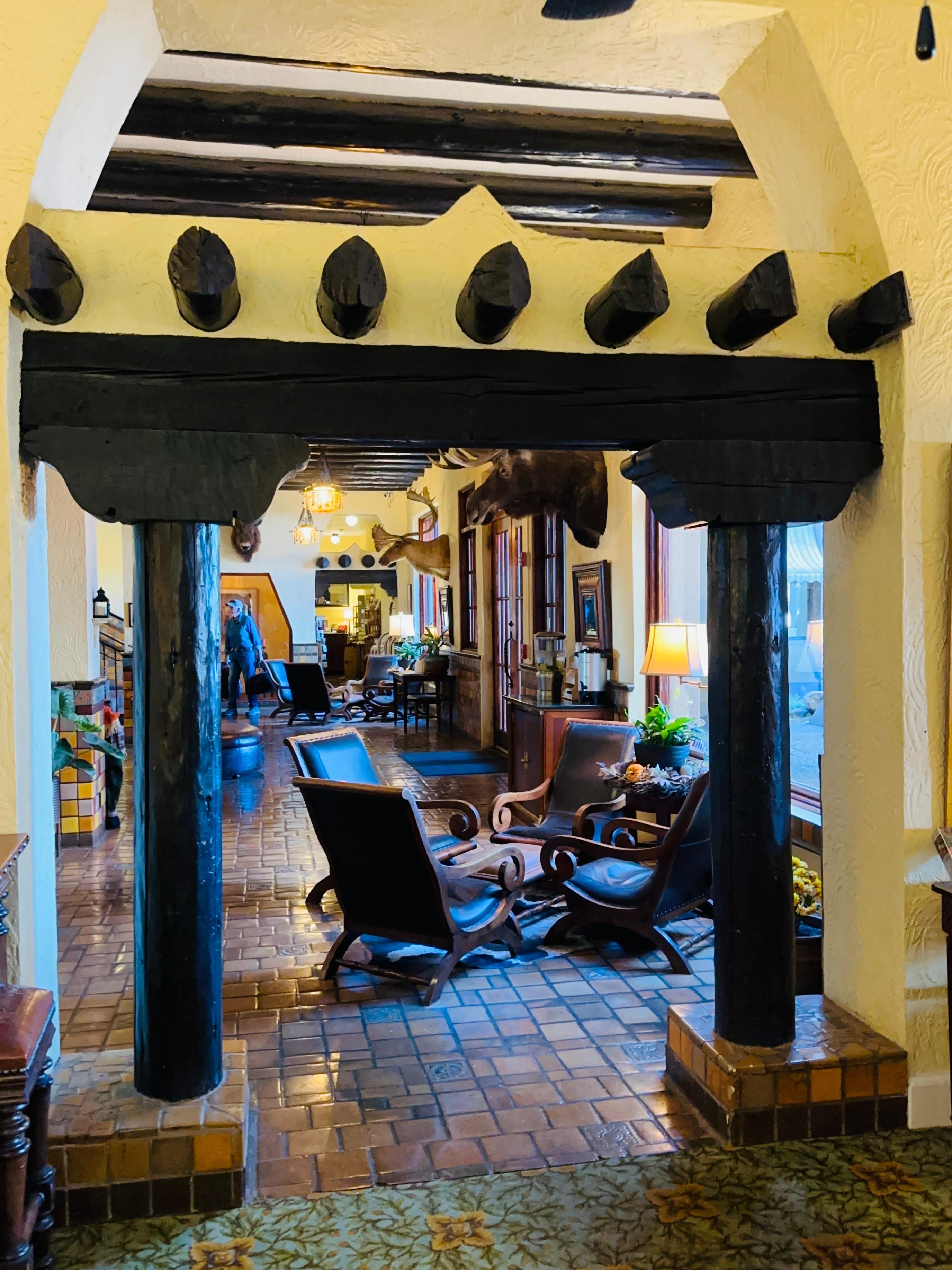 Main lobby. Delicious choc chip cookies @3p at front desk