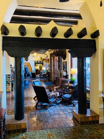 Main lobby. Delicious choc chip cookies @3p at front desk