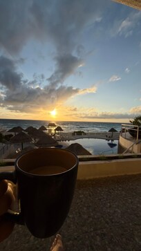 Sunrise view from the villa