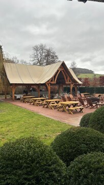 The garden entertainment area