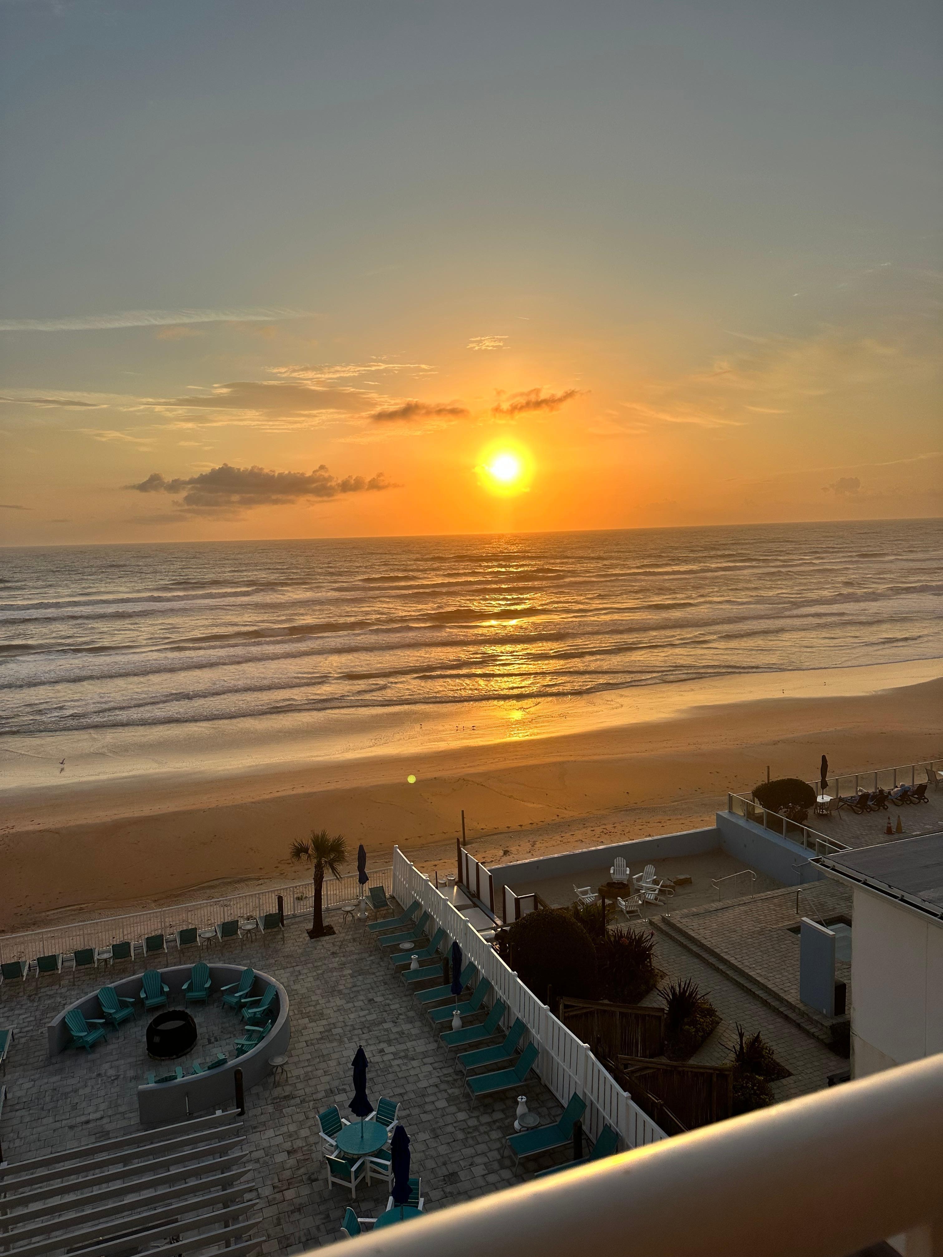 Great sunrise views in the mornings 