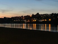Douro river with Porto on background.