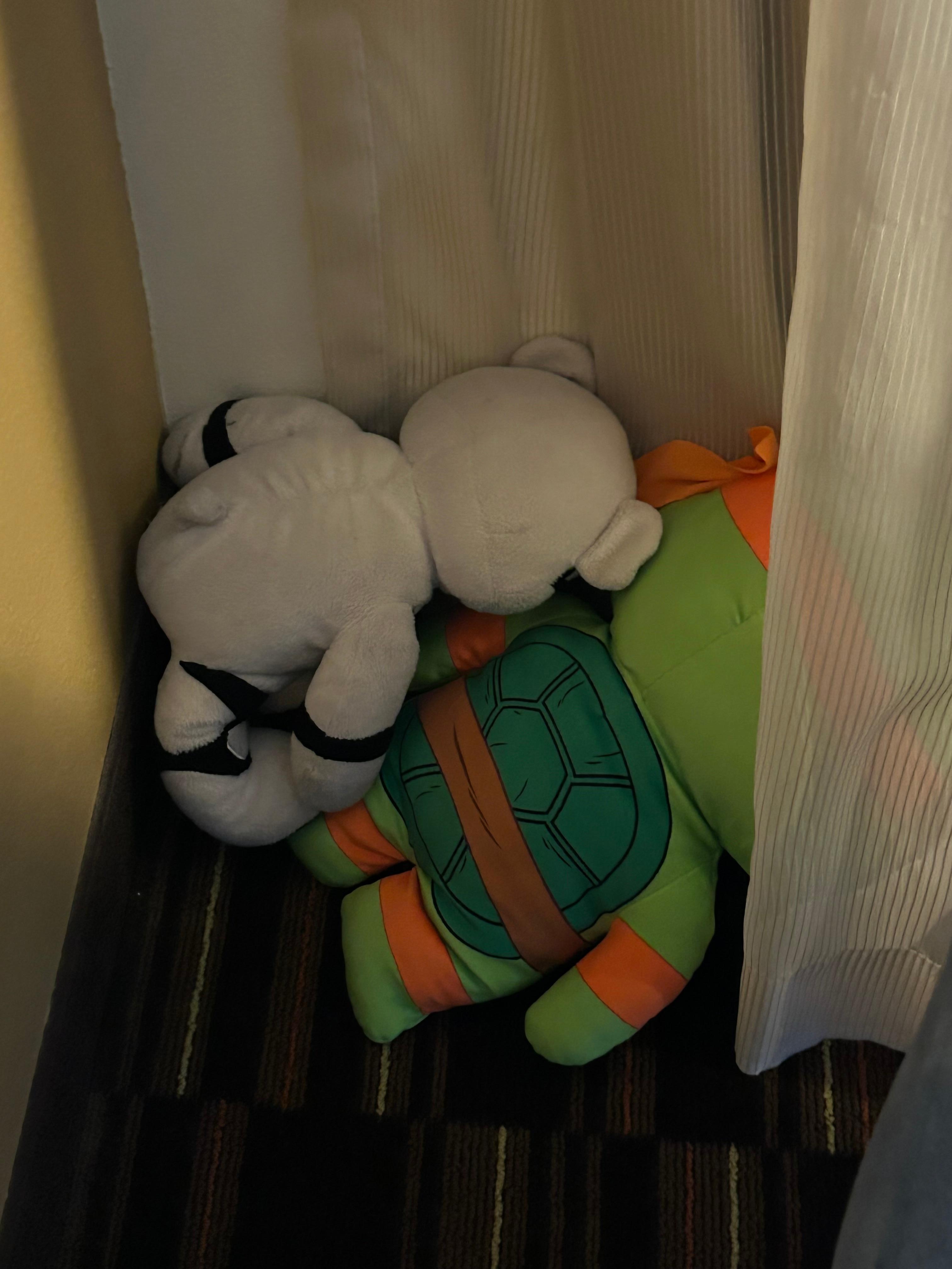 Toys left by previous occupants