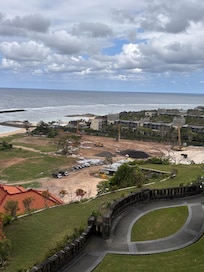 This is a view from your upgraded room which cost us additional $400 to stay in an construction is 24 hours day and night