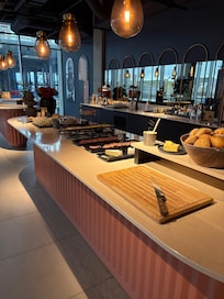 Fikapaus under konferensen.