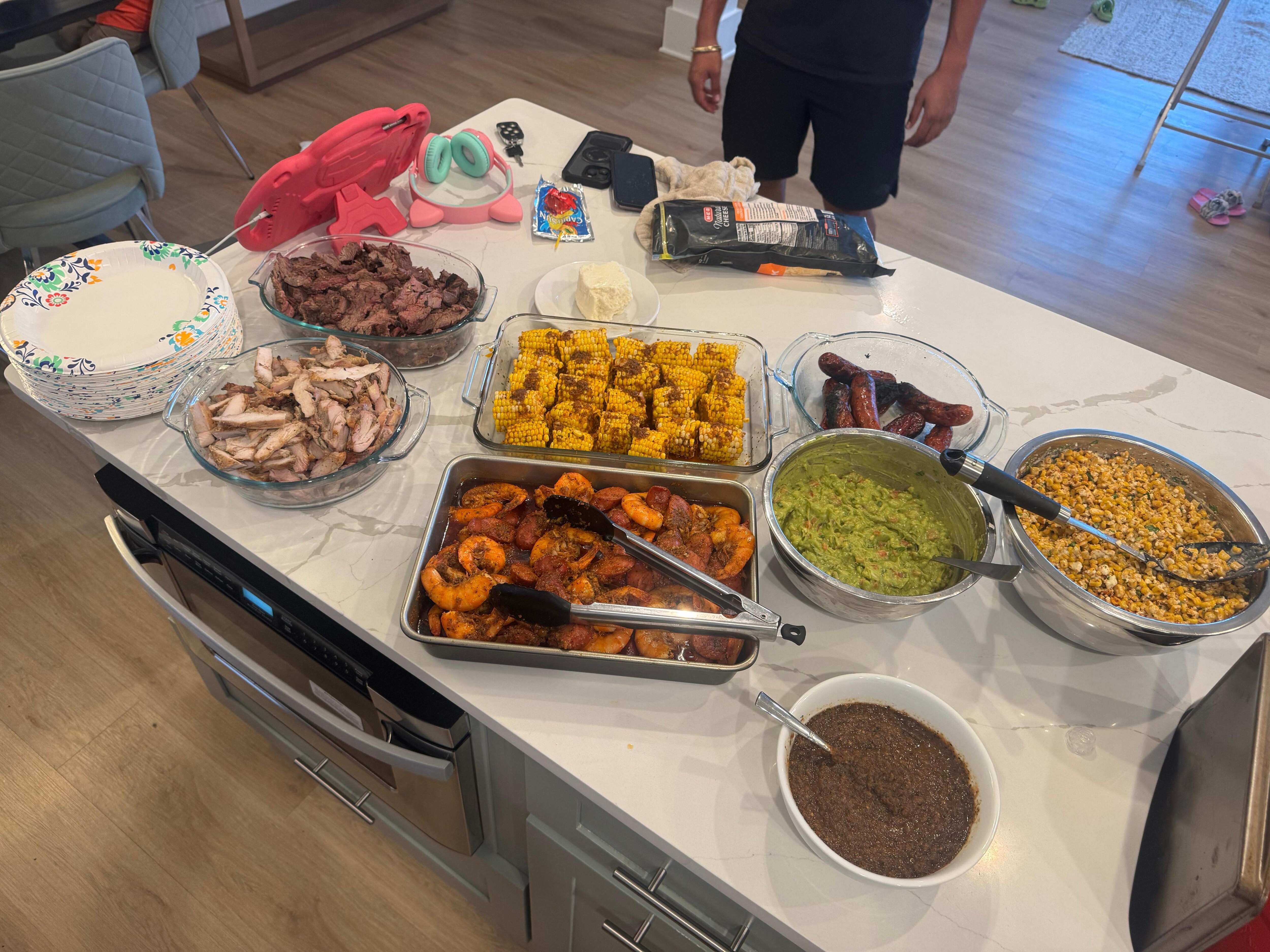 We cooked some surf & turf on night 1 of our stay!