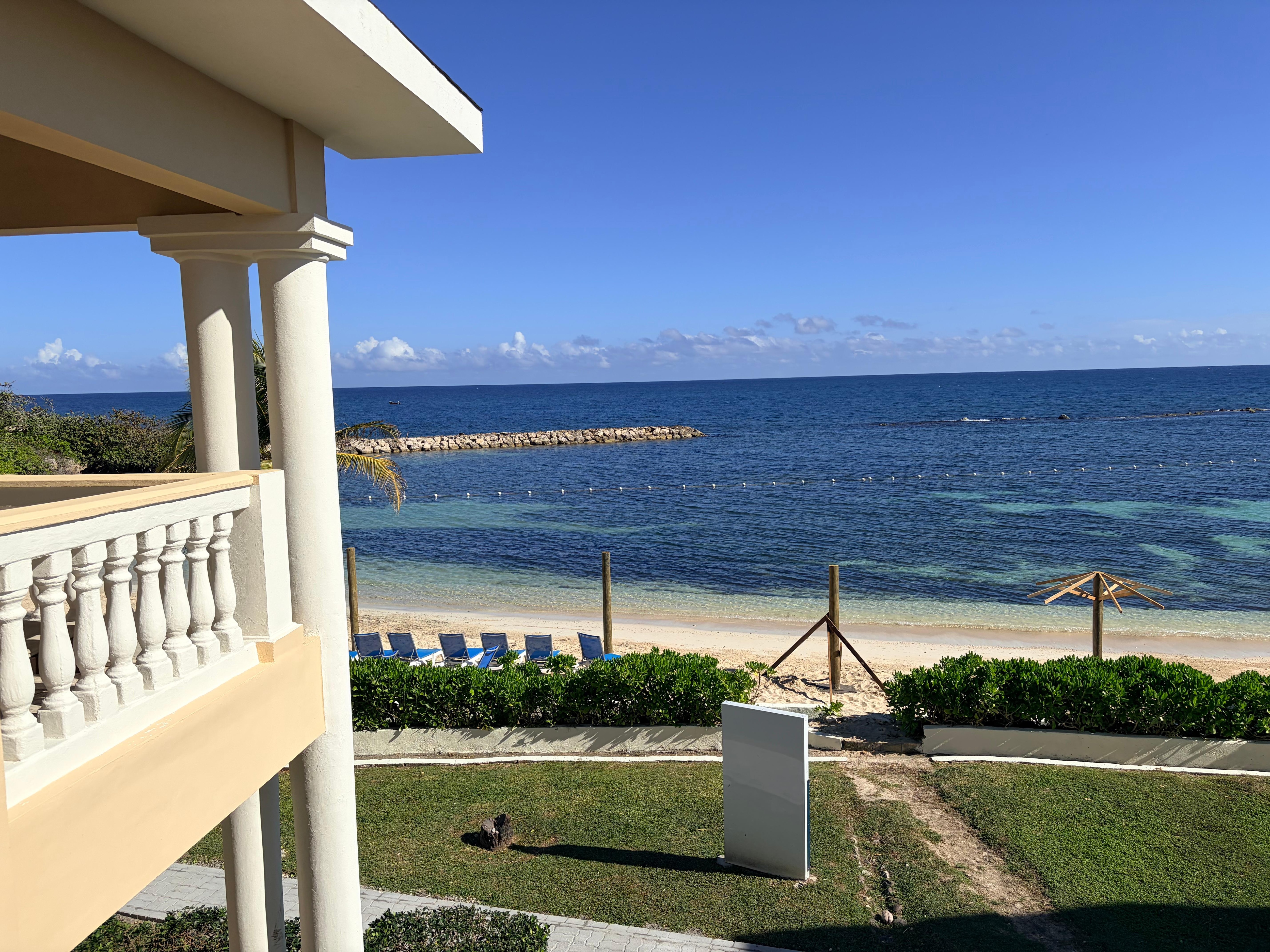 View outside our villa