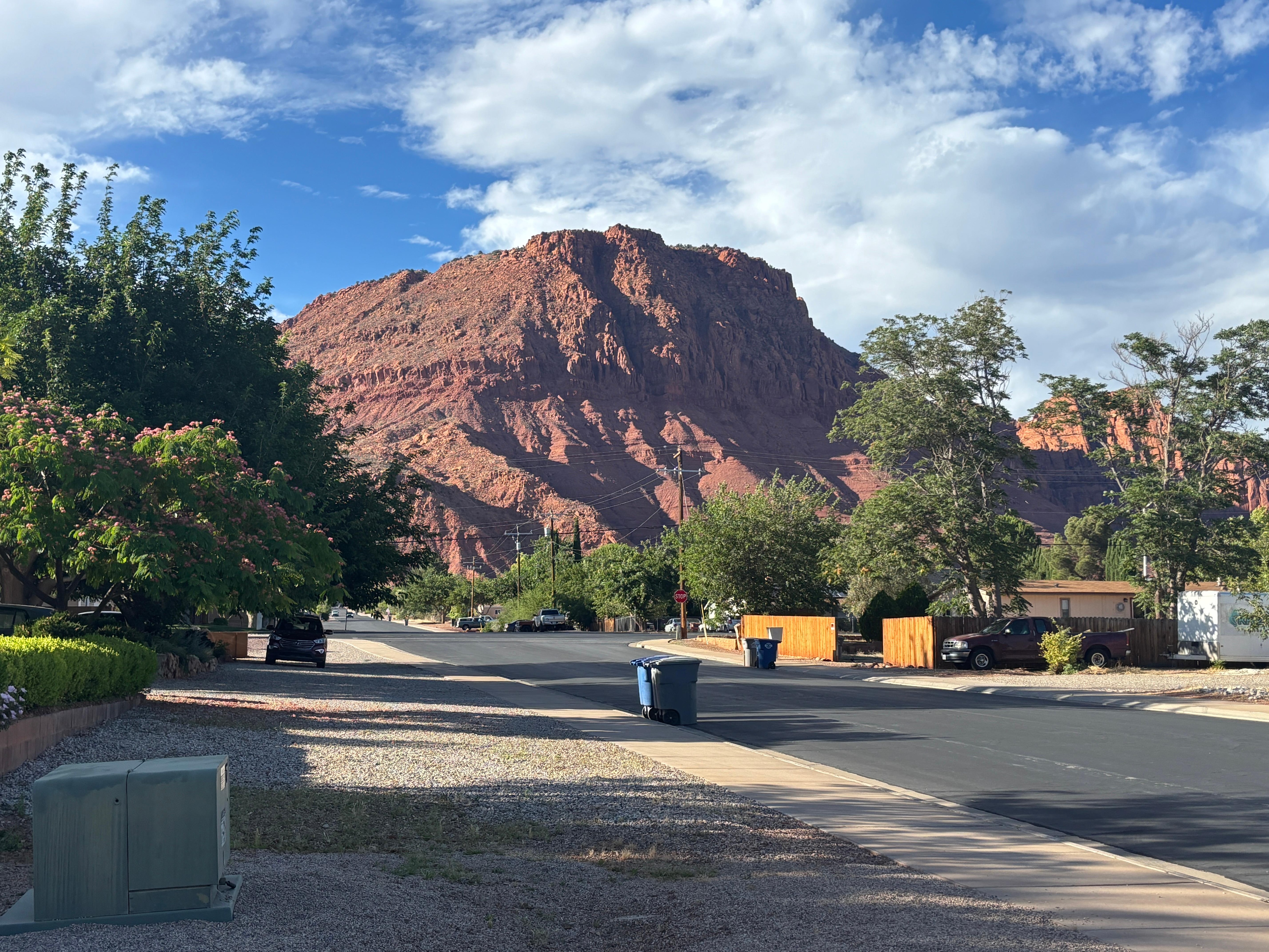 View from the driveway.  