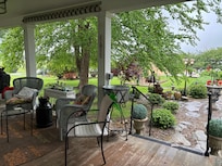 Another view off the back patio and gardens