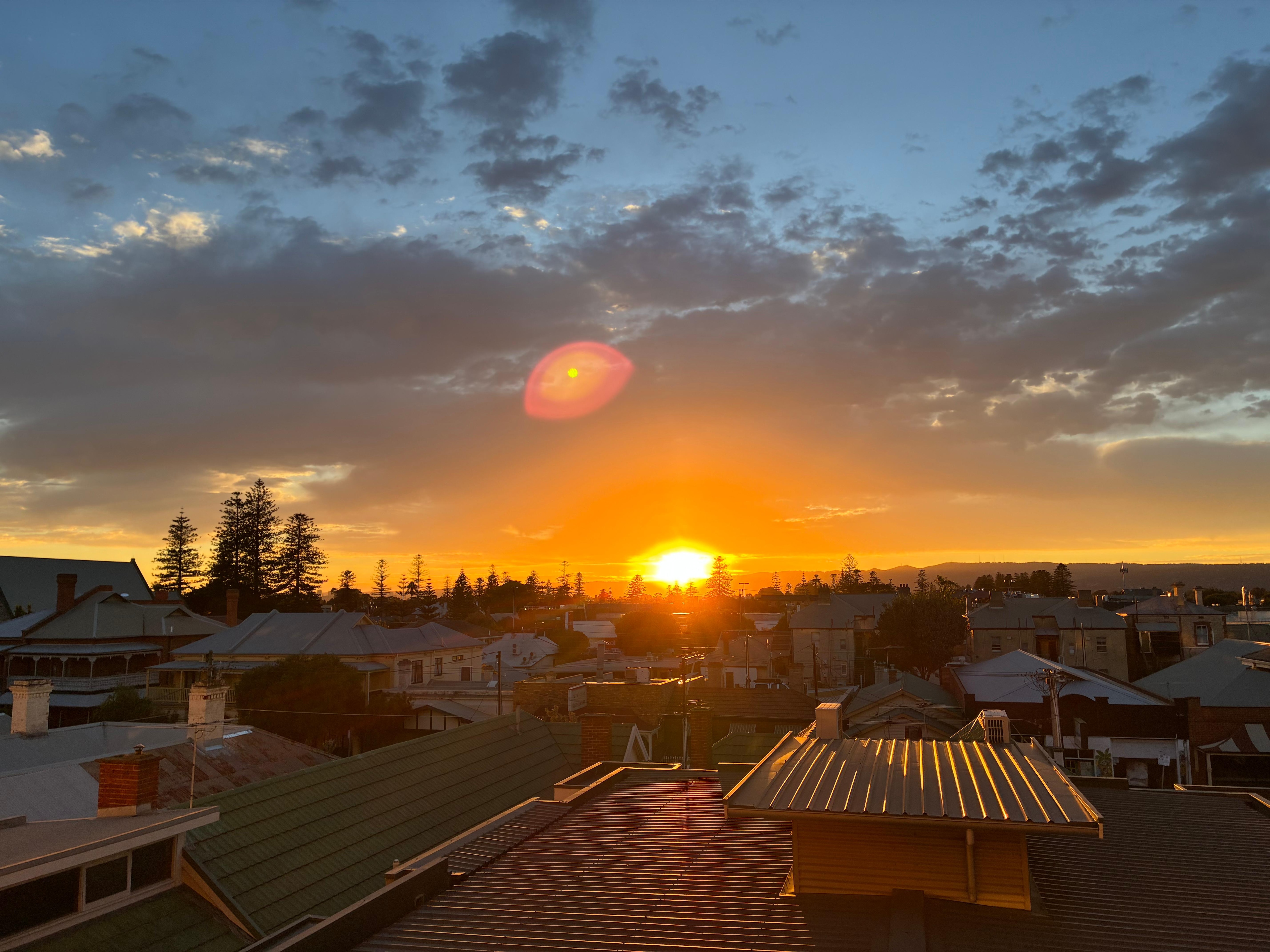 Sunrise from the balcony