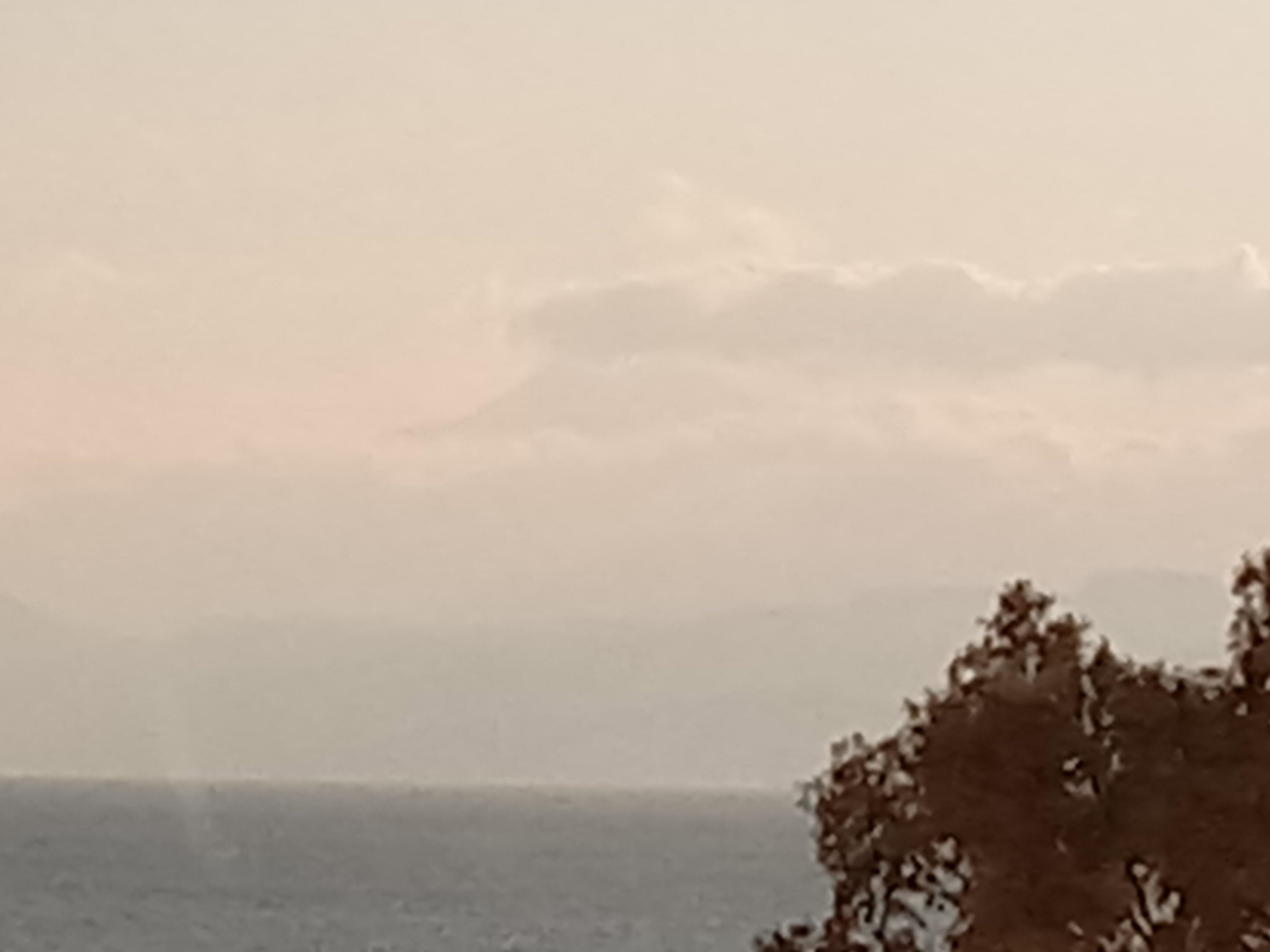 Mt. Etna from our suite window