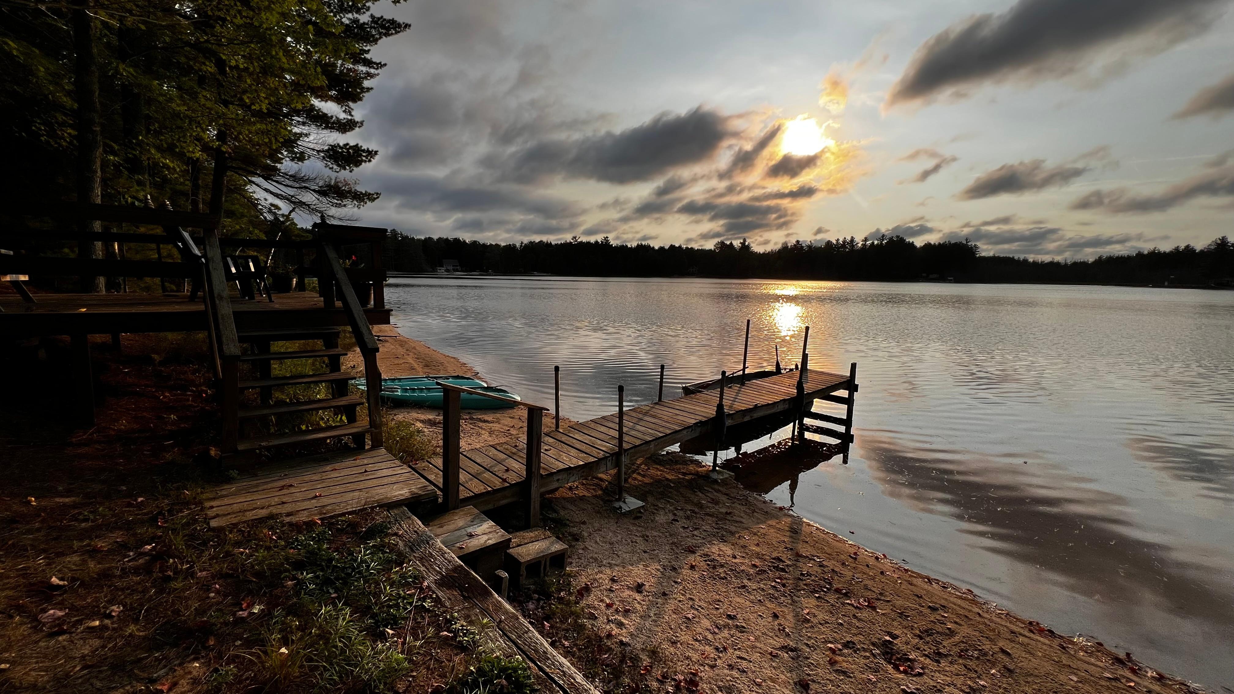The dock at sunset