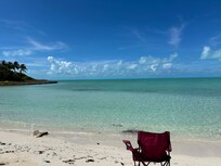 The beach down the road
