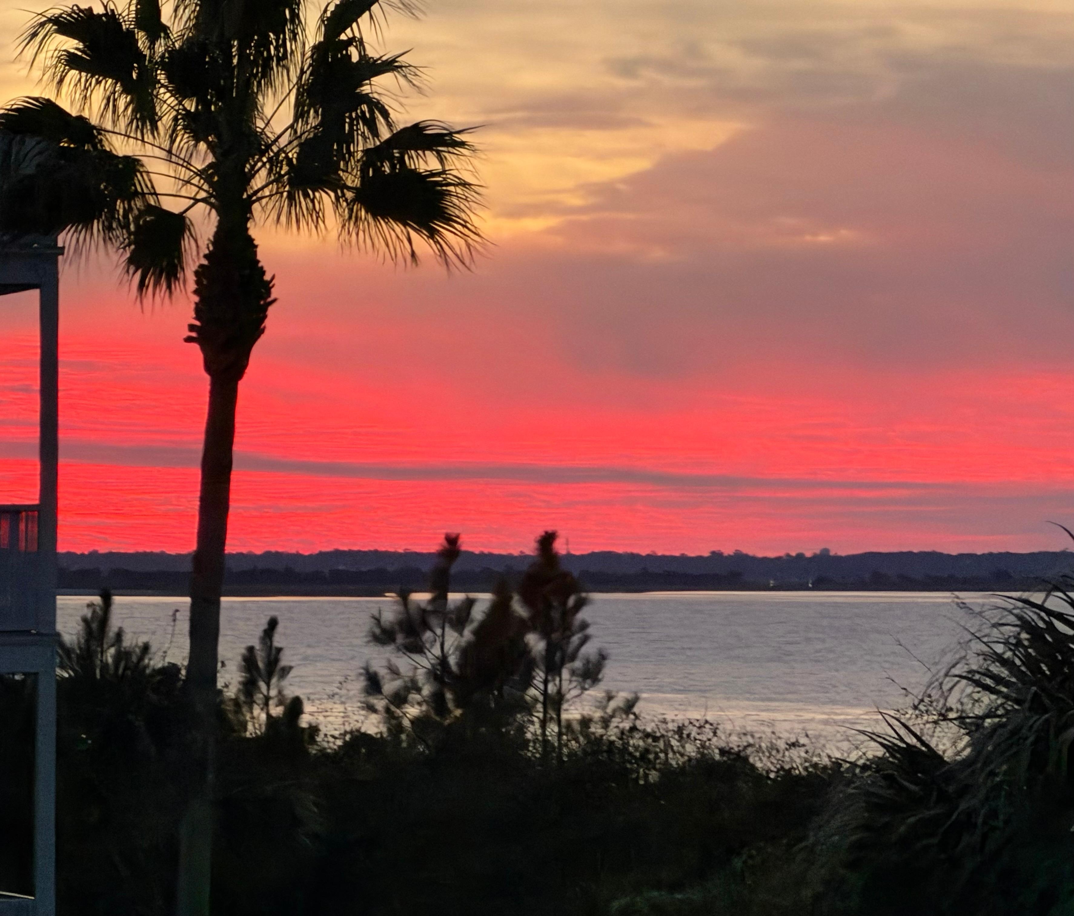 Sunset from the balcony