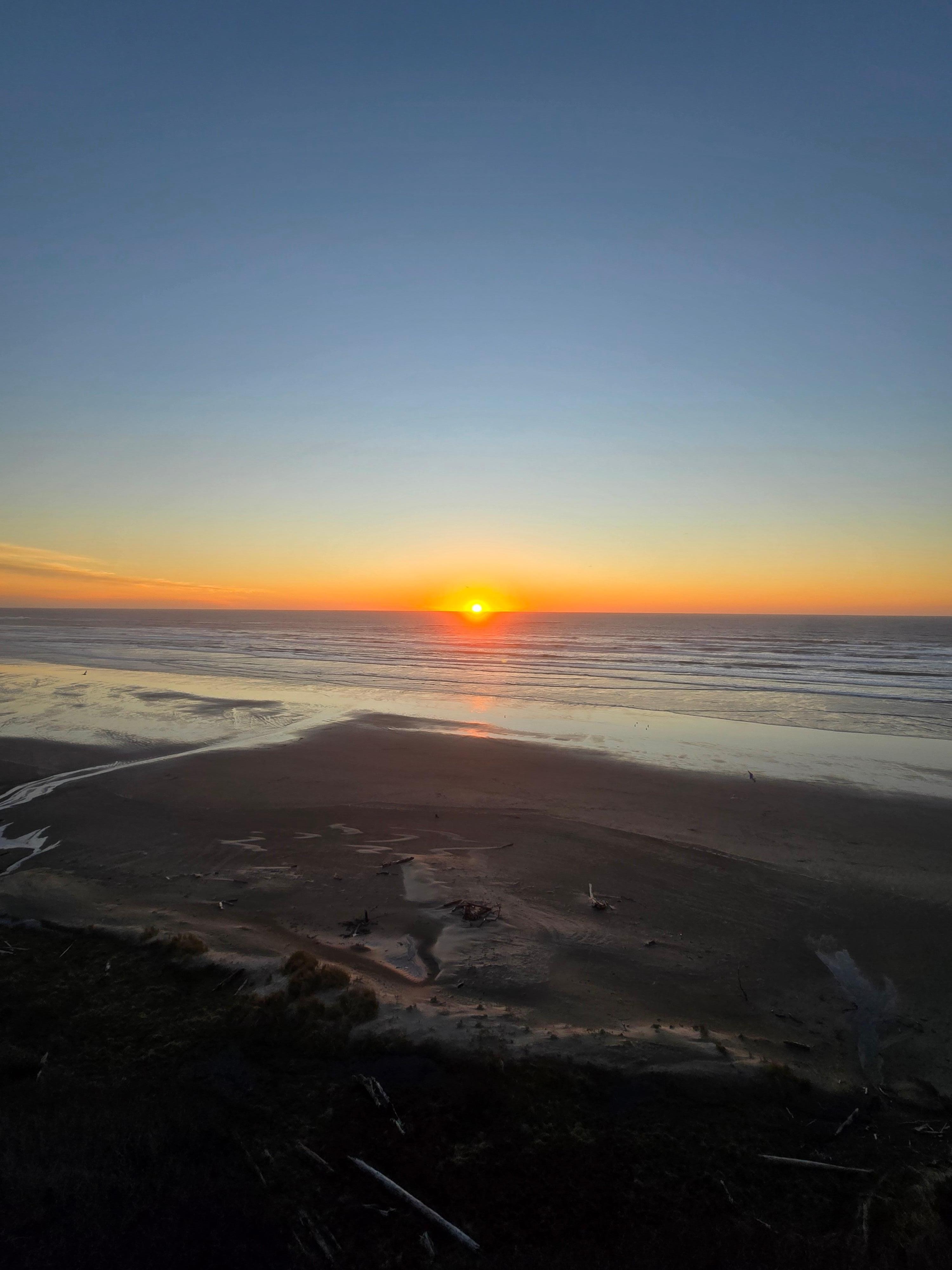 Sunset view from our balcony