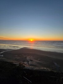 Sunset view from our balcony